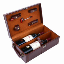 Embossing Hot Foil Carton Paper Red Wine Packaging Gift Box